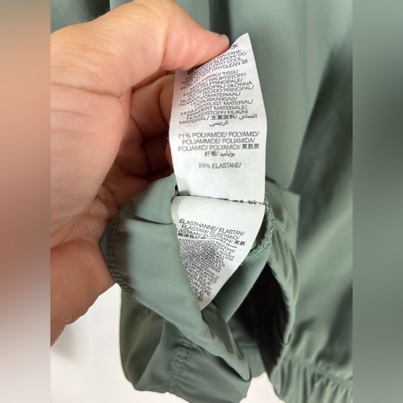 Sweaty Betty Explorer Jacket Medium Athletic Athleisure Sporty Green High Neck - Picture 8 of 10